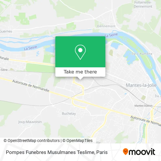 Pompes Funebres Musulmanes Teslime map