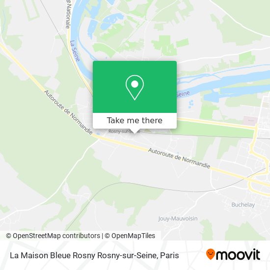 La Maison Bleue Rosny Rosny-sur-Seine map