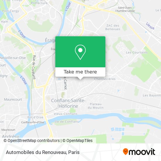 Mapa Automobiles du Renouveau