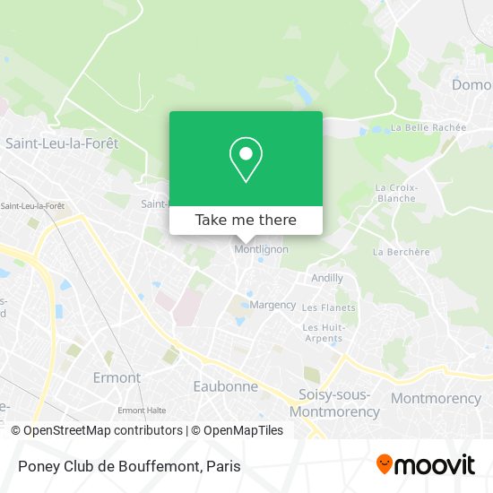 Mapa Poney Club de Bouffemont