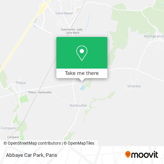 Abbaye Car Park map