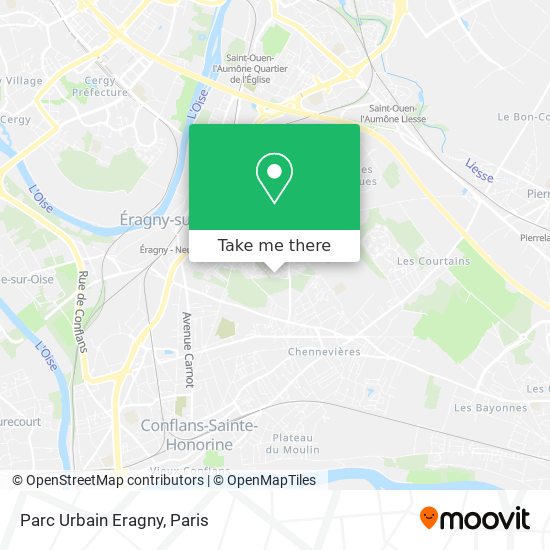 Parc Urbain Eragny map