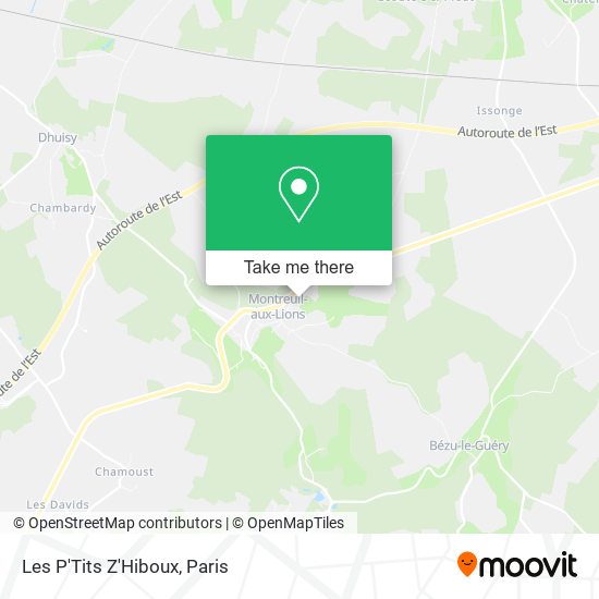 Mapa Les P'Tits Z'Hiboux