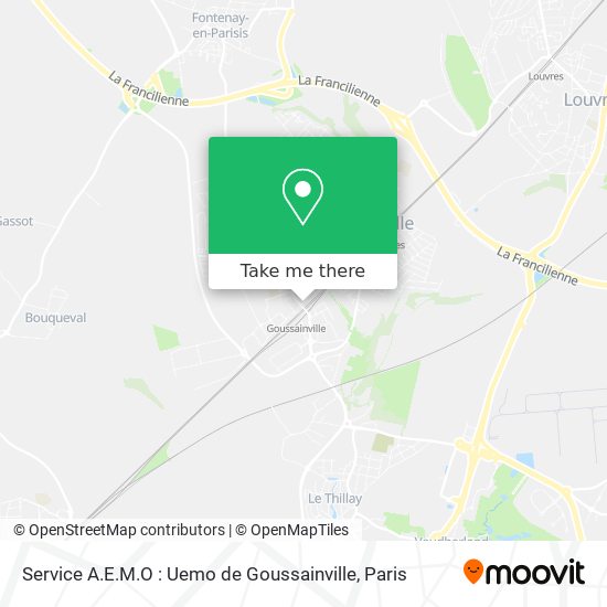 Service A.E.M.O : Uemo de Goussainville map