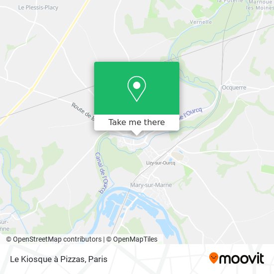 Le Kiosque à Pizzas map