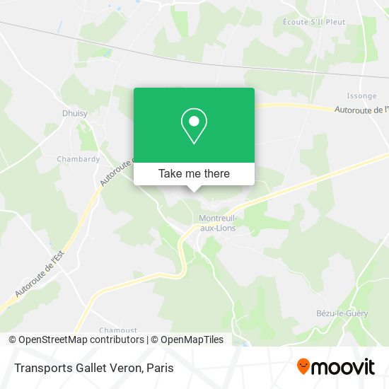 Transports Gallet Veron map