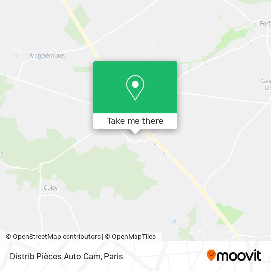 Distrib Pièces Auto Cam map