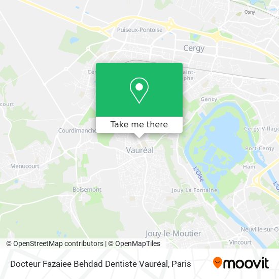 Docteur Fazaiee Behdad Dentiste Vauréal map