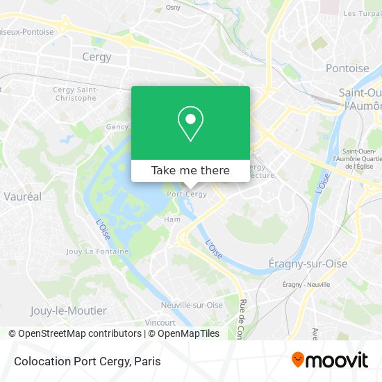 Mapa Colocation Port Cergy