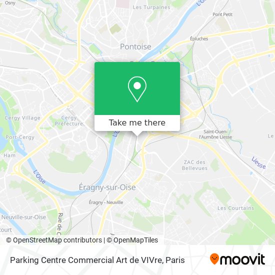Mapa Parking Centre Commercial Art de VIVre