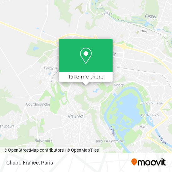 Mapa Chubb France