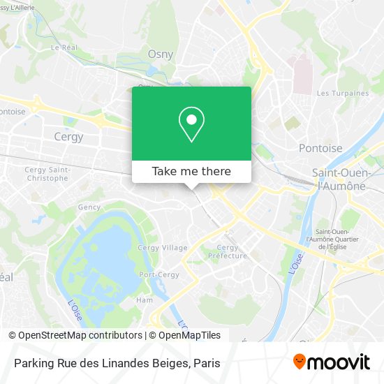 Parking Rue des Linandes Beiges map