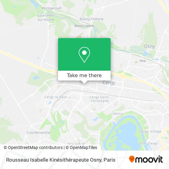 Mapa Rousseau Isabelle Kinésithérapeute Osny