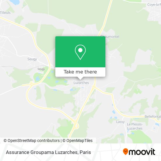 Assurance Groupama Luzarches map