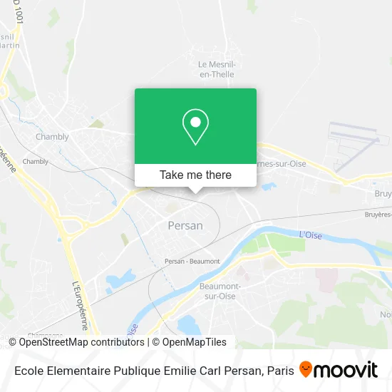Ecole Elementaire Publique Emilie Carl Persan map