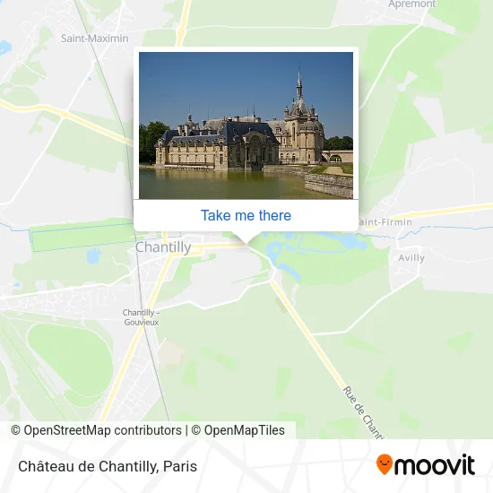 Château de Chantilly map