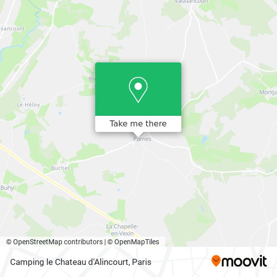 Camping le Chateau d'Alincourt map