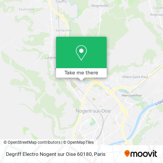 Mapa Degriff Electro Nogent sur Oise 60180