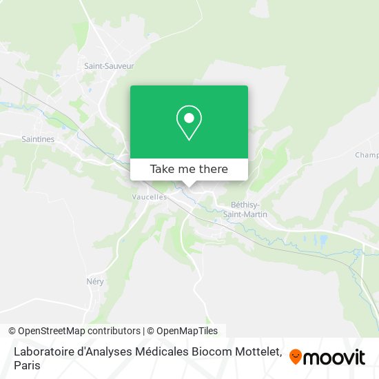 Laboratoire d'Analyses Médicales Biocom Mottelet map