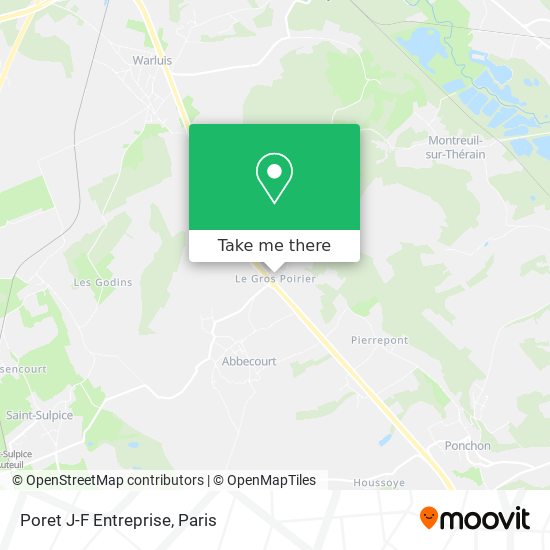 Poret J-F Entreprise map