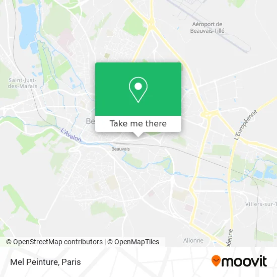Mel Peinture map