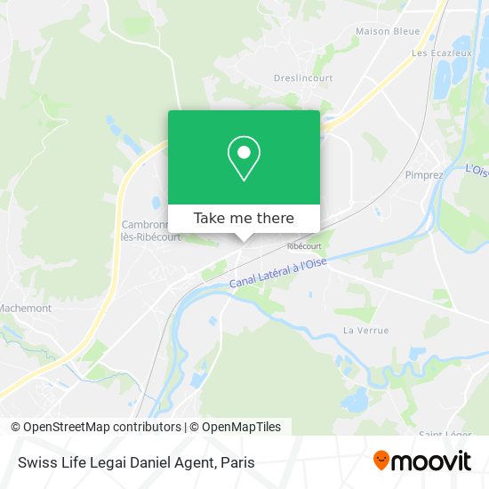 Swiss Life Legai Daniel Agent map