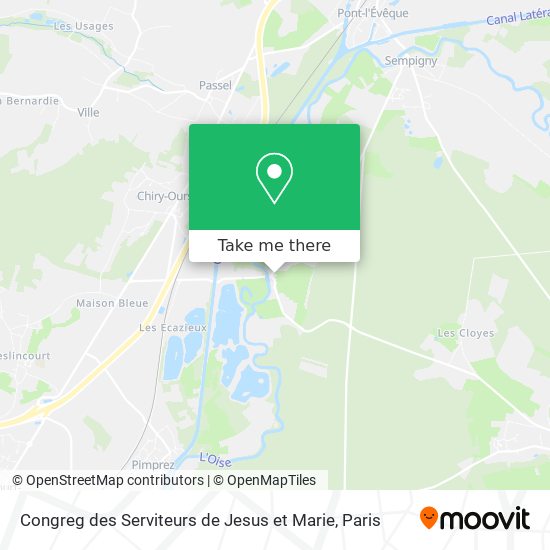 Congreg des Serviteurs de Jesus et Marie map