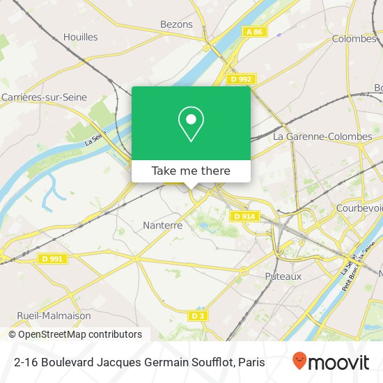 Mapa 2-16 Boulevard Jacques Germain Soufflot