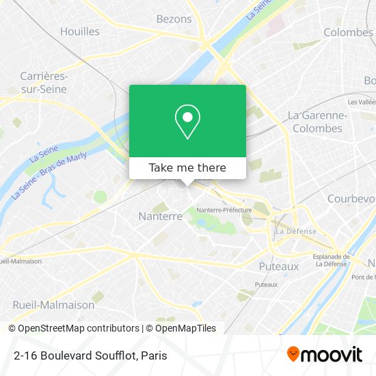 Mapa 2-16 Boulevard Soufflot