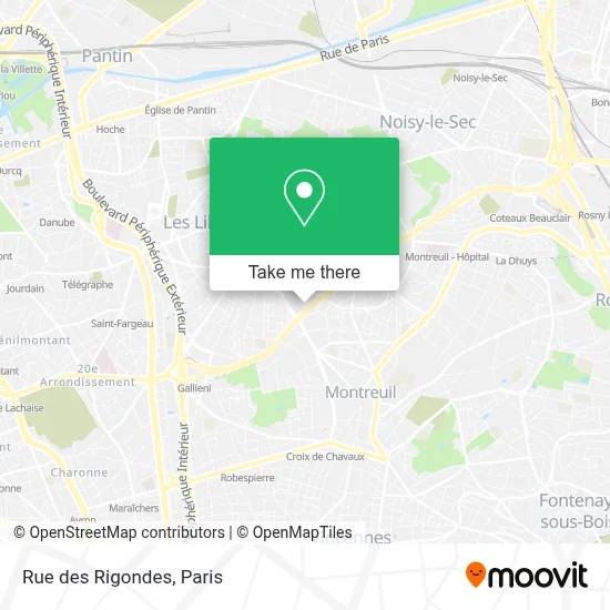 Rue des Rigondes map
