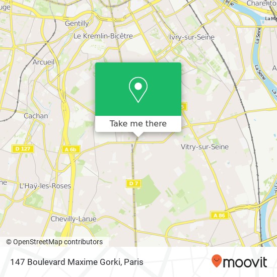 147 Boulevard Maxime Gorki map