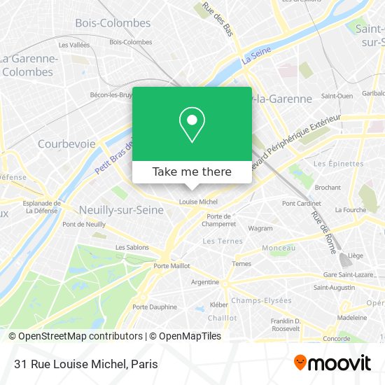 Mapa 31 Rue Louise Michel