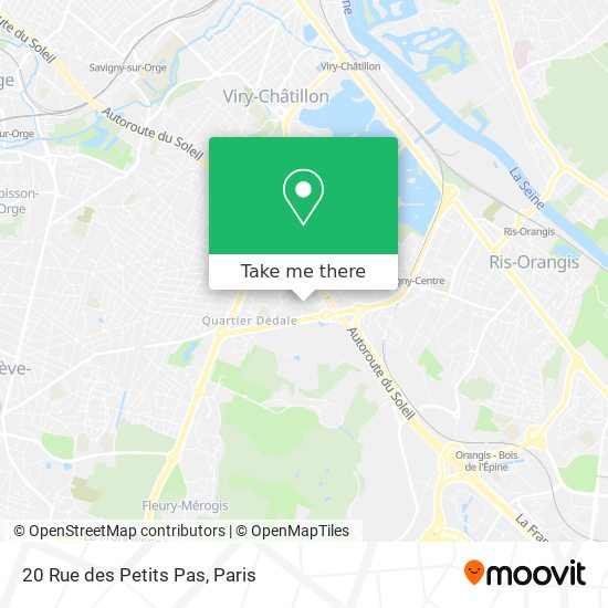 Mapa 20 Rue des Petits Pas