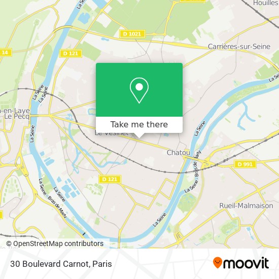 Mapa 30 Boulevard Carnot