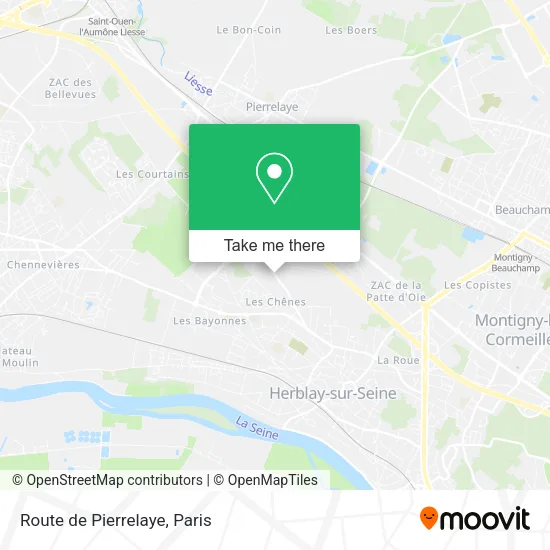 Route de Pierrelaye map