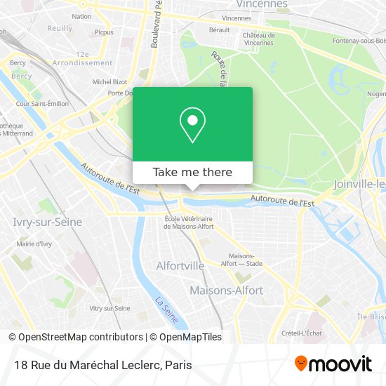 Mapa 18 Rue du Maréchal Leclerc