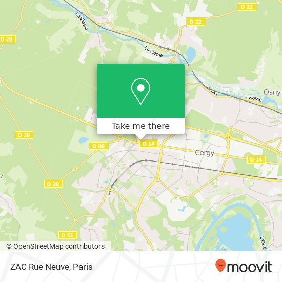 Mapa ZAC Rue Neuve