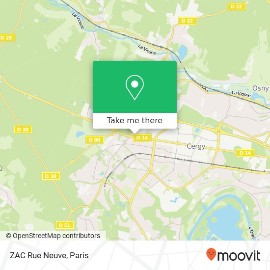 ZAC Rue Neuve map