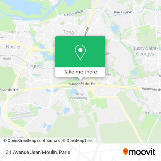 Mapa 31 Avenue Jean Moulin
