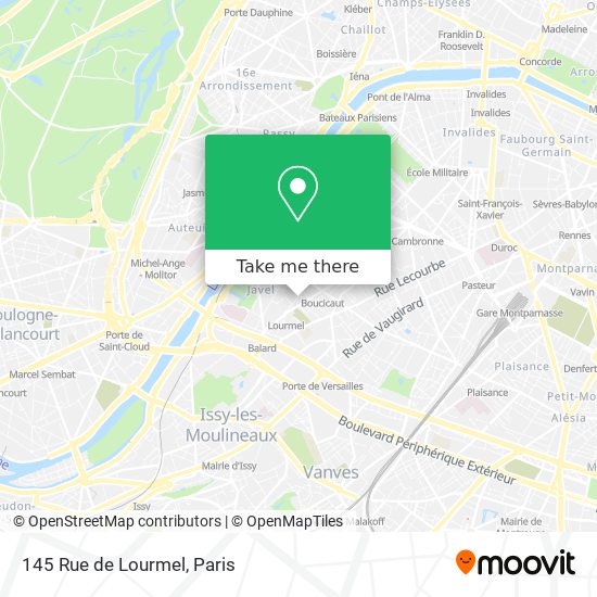Mapa 145 Rue de Lourmel