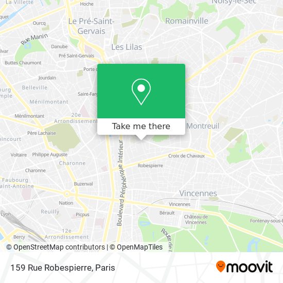 Mapa 159 Rue Robespierre