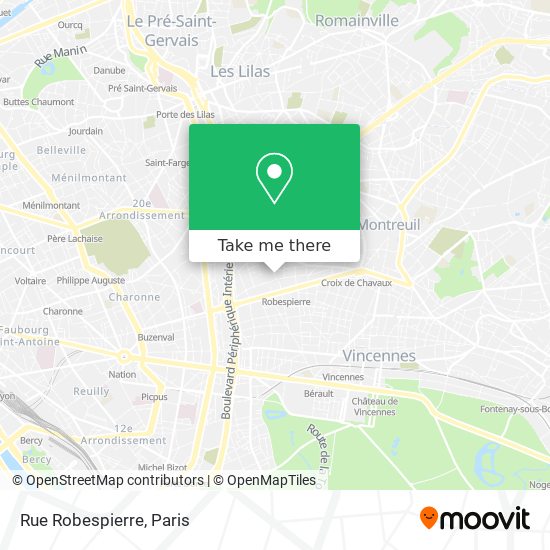 Mapa Rue Robespierre