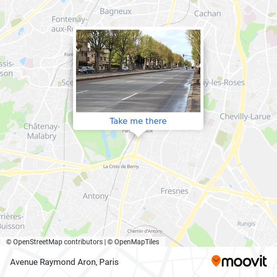 Avenue Raymond Aron map