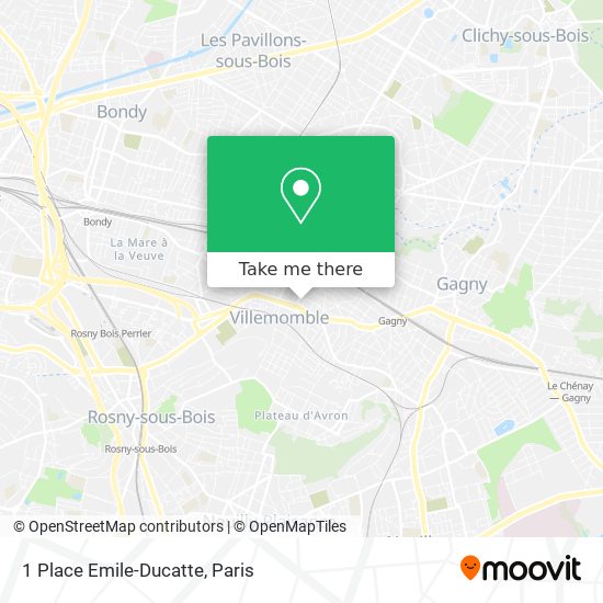 Mapa 1 Place Emile-Ducatte