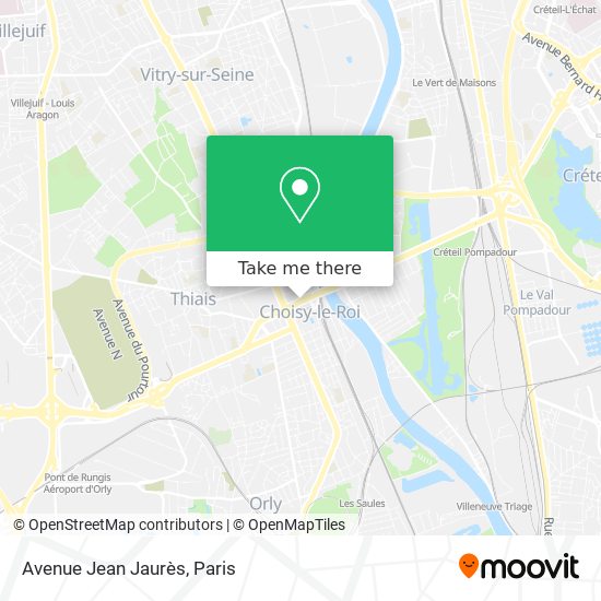 Mapa Avenue Jean Jaurès