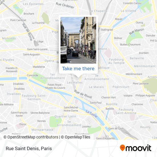 Rue Saint Denis map