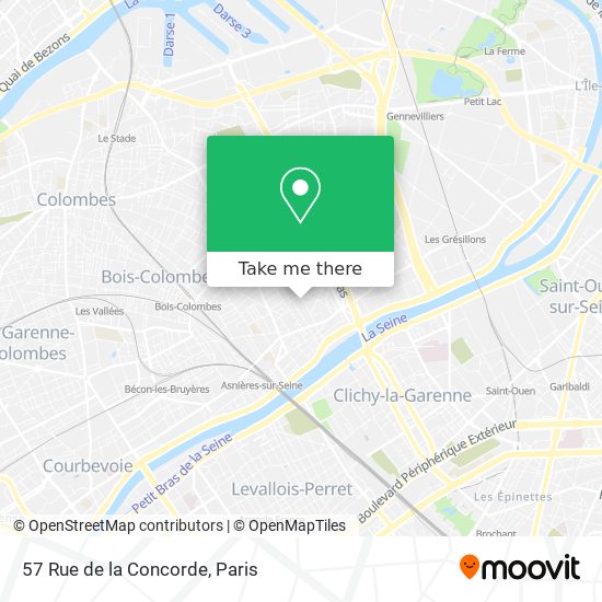 Mapa 57 Rue de la Concorde