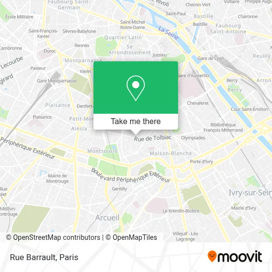 Mapa Rue Barrault