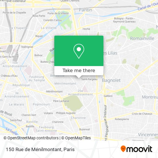 150 Rue de Ménilmontant map
