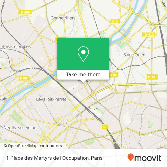 1 Place des Martyrs de l'Occupation map